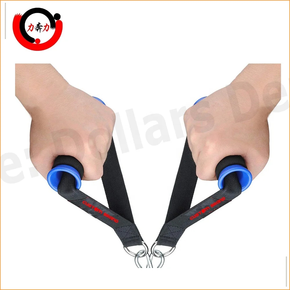 Сильная ручка для фитнеса с удобной рукояткой резинок