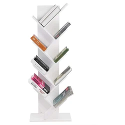 Оптовая продажа полка для книг стойка магазинов деревянная витрина деревьев напольная