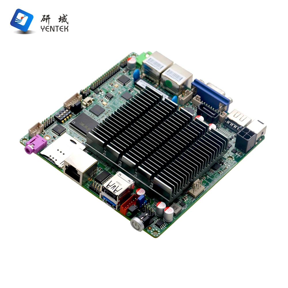 Yentek Motherboard With Processor Intel J1900 Quad Core DDR3 MSATA VGA HD 2 LAN Small Mini PC Board Nano Itx Motherboard