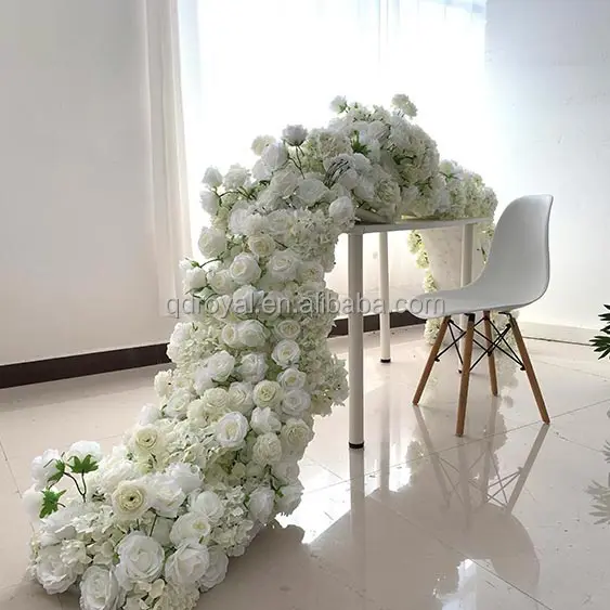 Hot Sale Table Centerpiece Flowers Runner Floral Artificial Flower