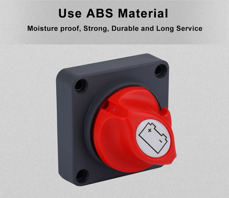 Marine Battery Isolator 4 Position 1-2-Both-OFF Battery Cut OFF Switch ...