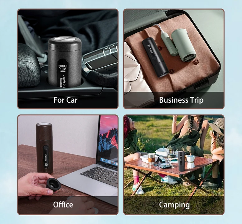 Mini Expresso 24v Car Coffee Maker Machine Battery Powered Operated