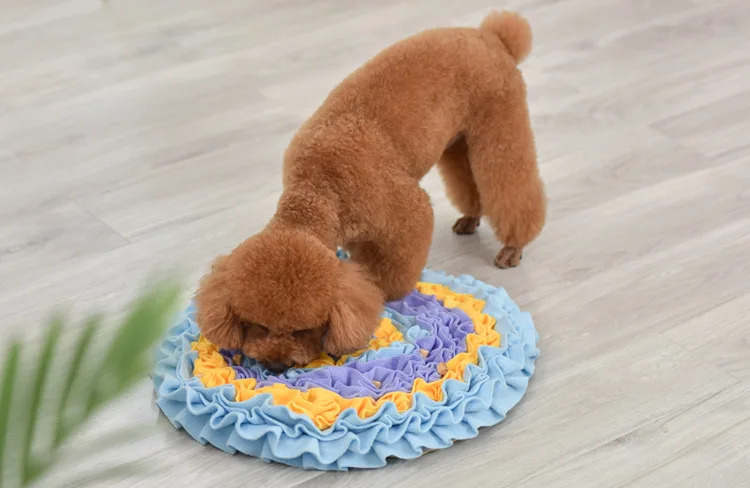 Non Slip Dog Snuffle Mat Slow Feeder Food Mat Puppy Treat Feeding Mat Dog factory