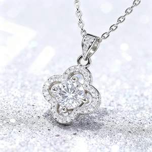 Classic Moissanite Pendant Necklace Various Styles Women Gift Necklace Wholesale Price