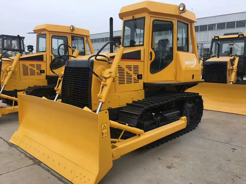 Nivo Mini TN100 100HP Crawler Bulldozer Tractor and Ripper, Blade Optional Work with Asphalt Paver or TN80 NV904 Tractor Parts