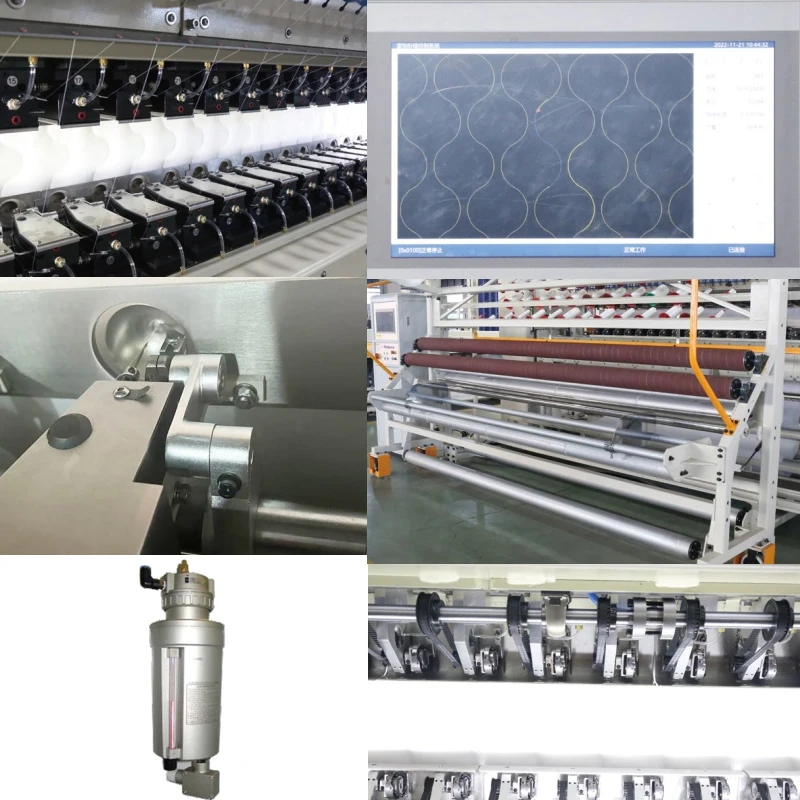 China Computerized Industrial Multi Needle Cpu Bord Quilt Filling Duvet Quilting Machine