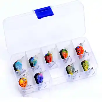 Palmer 3.3cm 2g 9pcs/box Hard Mini Crank Lure Fishing Lures Set Plastic Minnow Bionic Hard Baits Long Cast Bait With Hook – Minnow – view 3