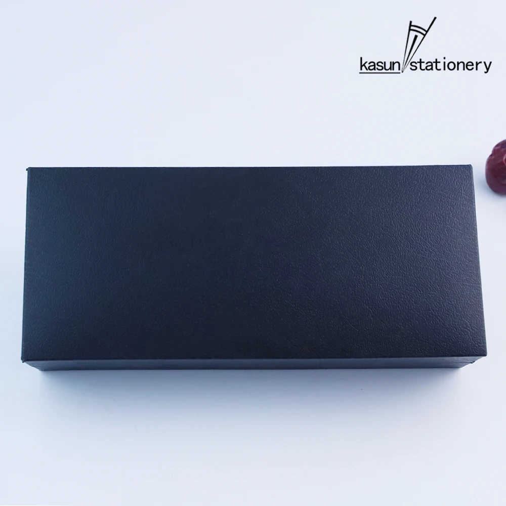 Fancy Business Pen Box Black with White Soft Fabric for Packing Gift Pens