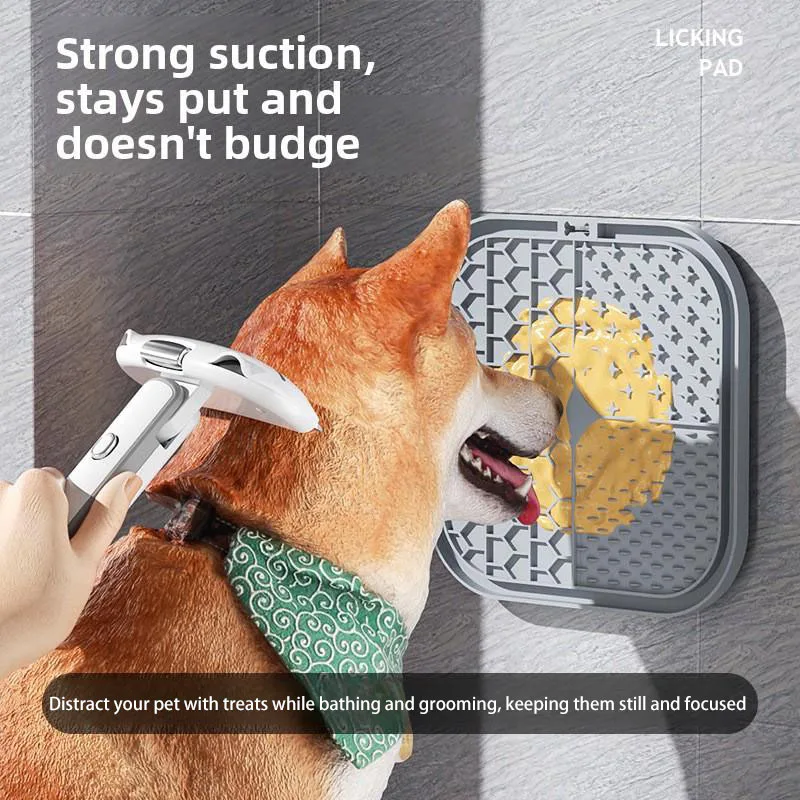 Bol ralentisseur pour chien de haute qualité avec logo personnalisé, accessoire écologique, tapis coloré en silicone pour lécher les chiens