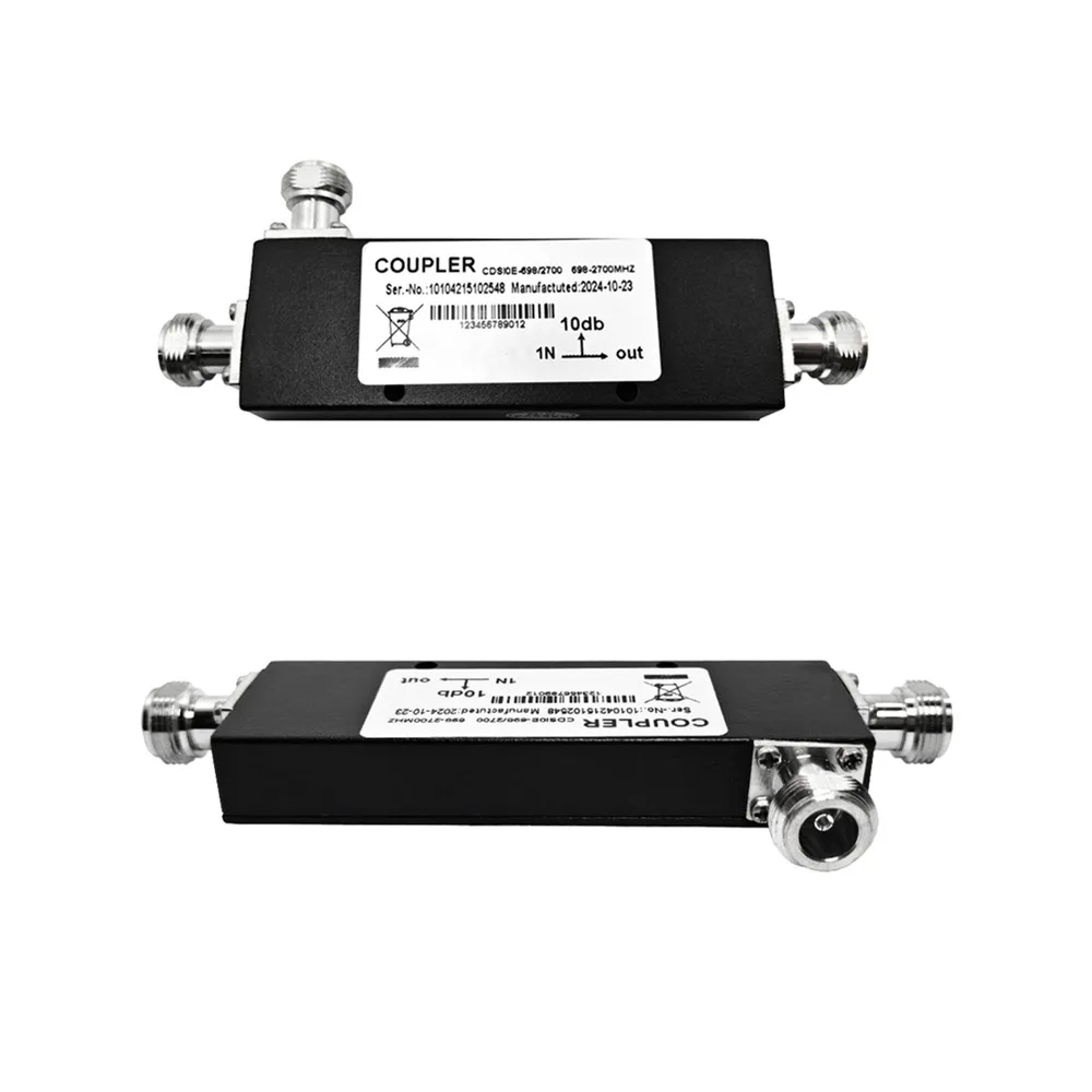 coupleur directionnel coaxial RF, 698 à 2700 MHz, 10 dB, avec connecteurs femelles de type N