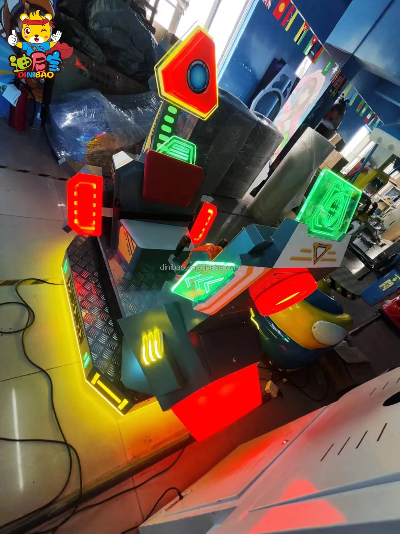 Diniabo 핫 세일 동전 작동 공기 모터 레이싱 카 시뮬레이션 항공기 레이싱 게임기 아케이드 게임 센터