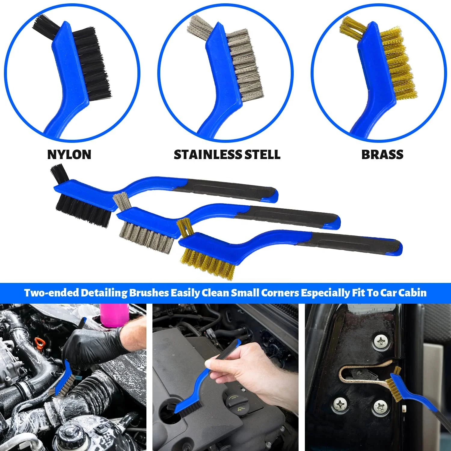 22Pcs Car Detailing Kit Brushes Set Interior Cleaning With Auto Drill Soft Brush Attachment Sponge Polishing Pads Car Wash Brush