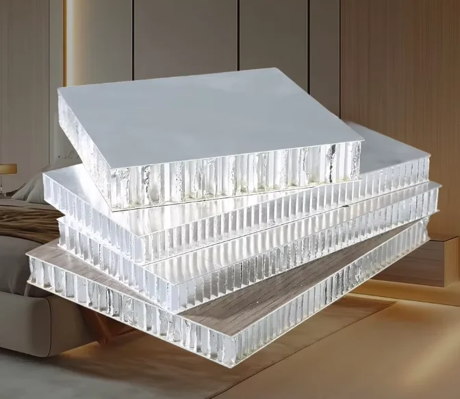 Aluminum Honeycomb Composite Sandwich Wall Panel Fireproof Eco-Friendly Indoor Use Model Large Decorative Panel