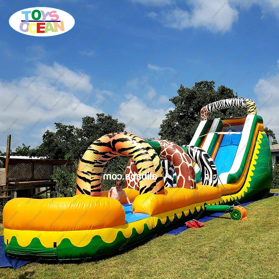 20 Custom Design Cheap Banzai Inflatable Water Slide With Pool ...