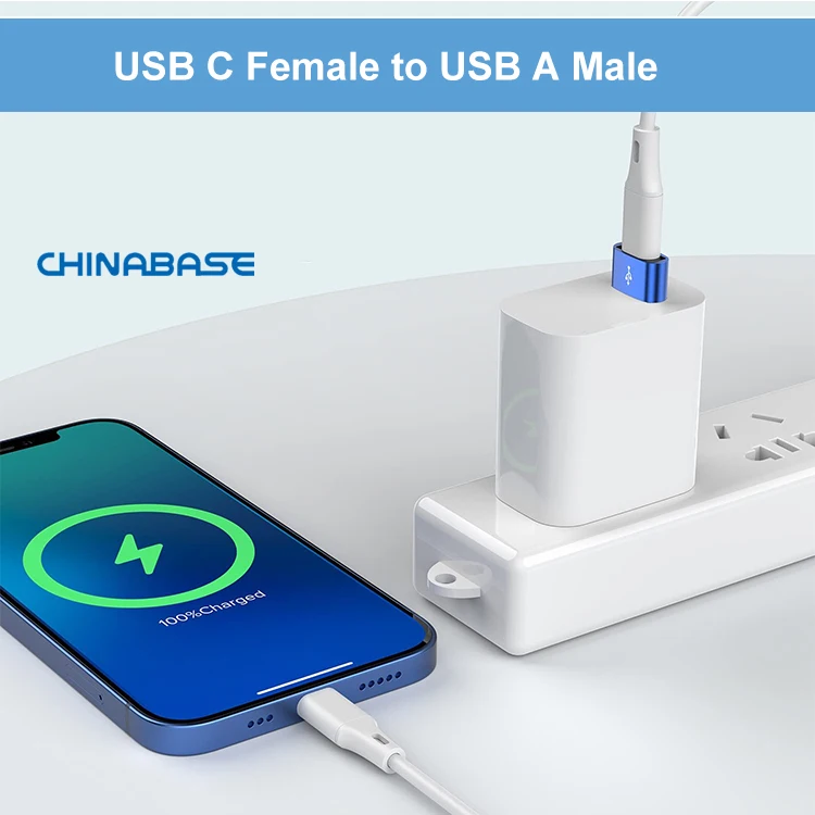 Usb To Usb C Adapter Type C Female To A Male Charger Converter For