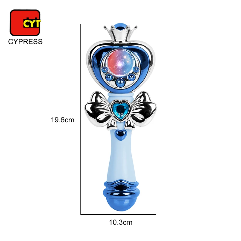 New Design Light up Toy Magic Moon Princess Wand Flashing LED Fairy Wands With Music for Girls
