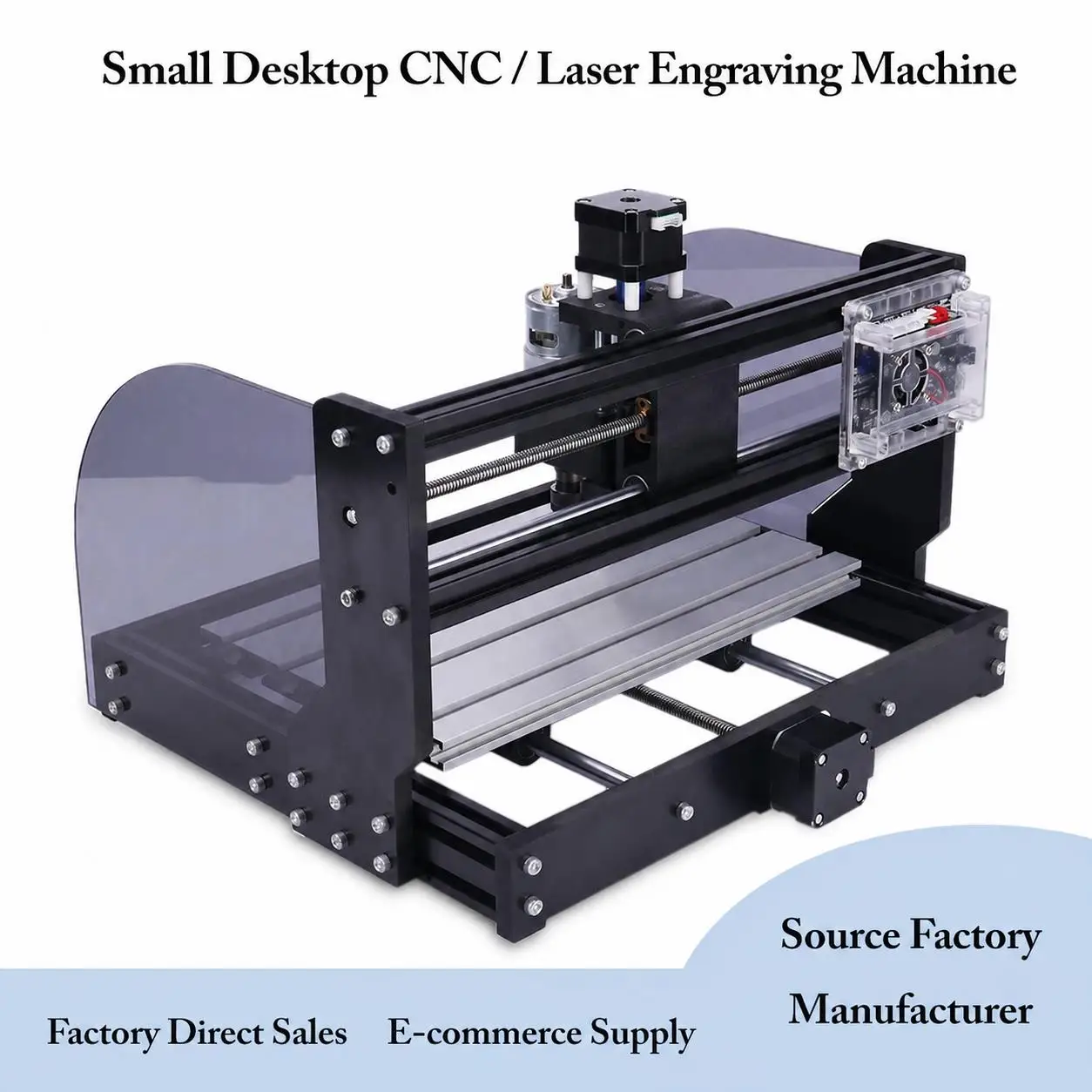 TEBAK 3D Laser Engraving CNC Milling Machine - Solid Wood Acrylic Gemstone Relief Cutting and Slot Processing Equipment