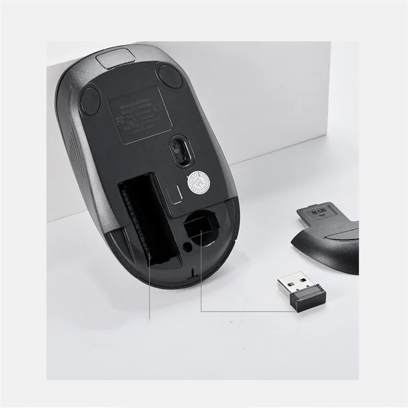 HK6800 портативный плоский бесшумный эргономичный полноразмерный 104 клавиш 2,4 ГГц USB беспроводной ПК клавиатура и мышь Combo