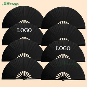 Hand Fan Clacking Fans Custom logo Chinese Style Crafts Rave Folding Charming Retro for Women Party Performance Dance