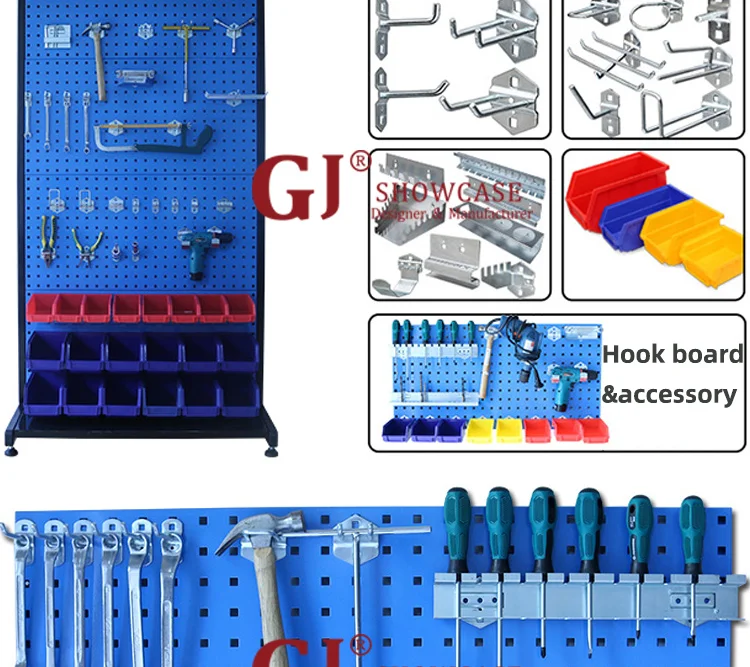 Durable Hardware Display Rack Hole Board For Garage Repair Center Tool