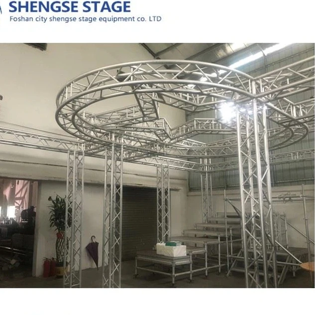 product custom round spigot truss square bolt truss event concert stage truss design-3