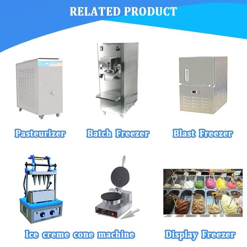 Maquina De Helados New 50hz 134kgs Weight Ce Approved Gelato Hard Ice