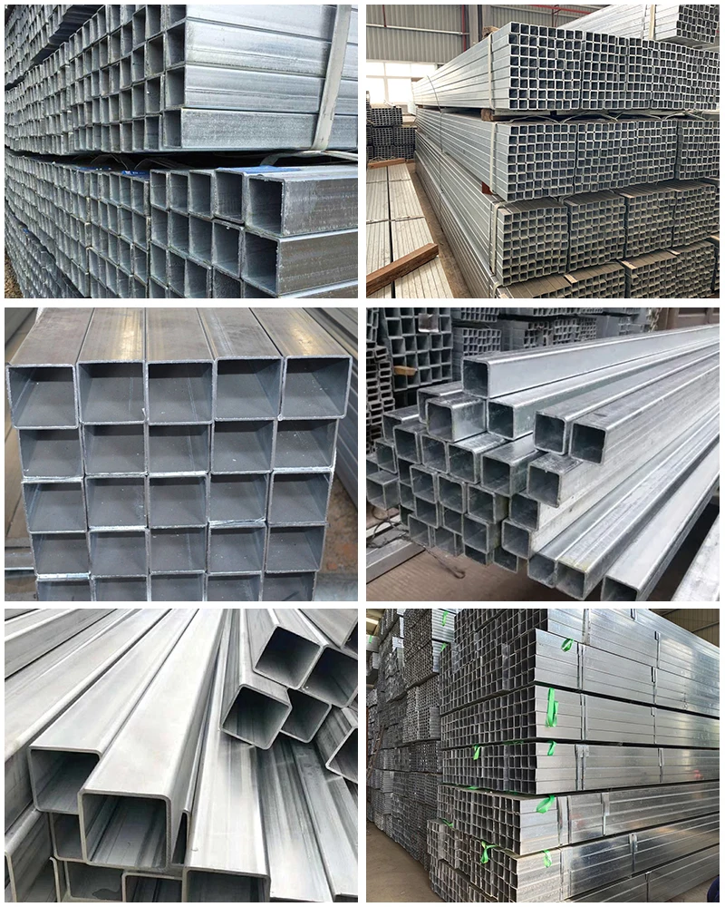 High Quality 2.5x2.5 Galvanized Steel Square Tubing Galvanized Square