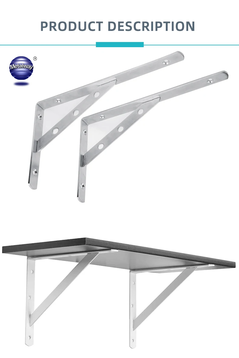 Heavy-Duty 8 in X 5 in Black Steel Triangle Shelf Bracket Wall Mount L ...