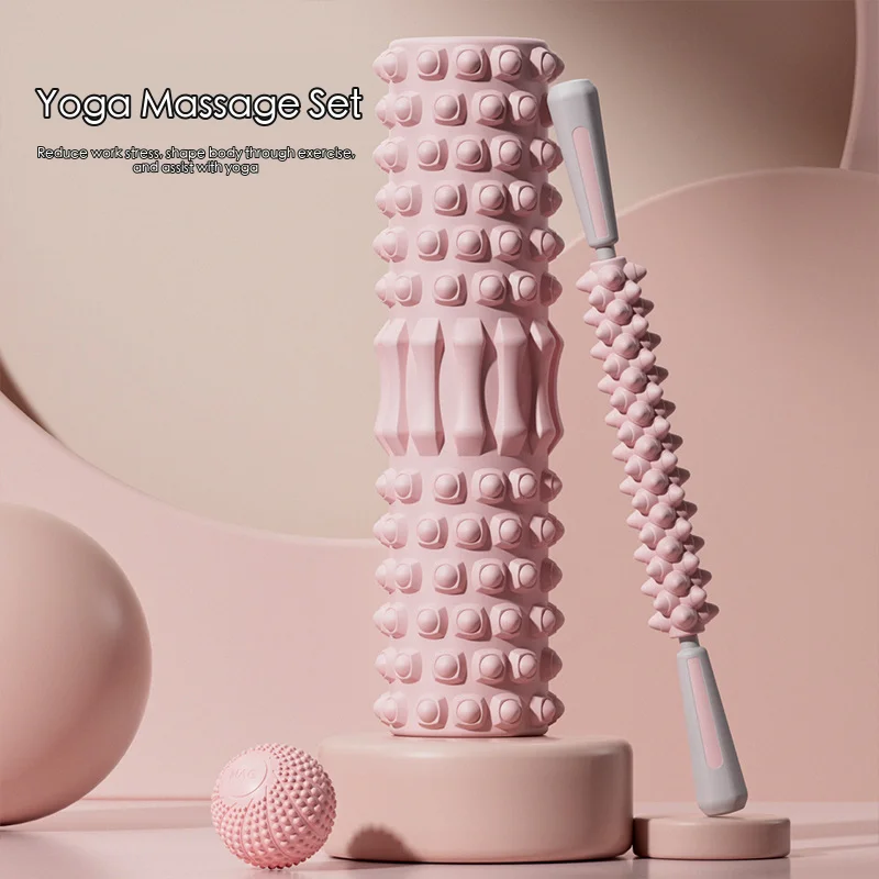 EVA Foam Roller Massage Stick Set for Yoga Pilates Muscle Relaxation
