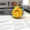 Llavero Cabeza de Dragón - Oro Seda