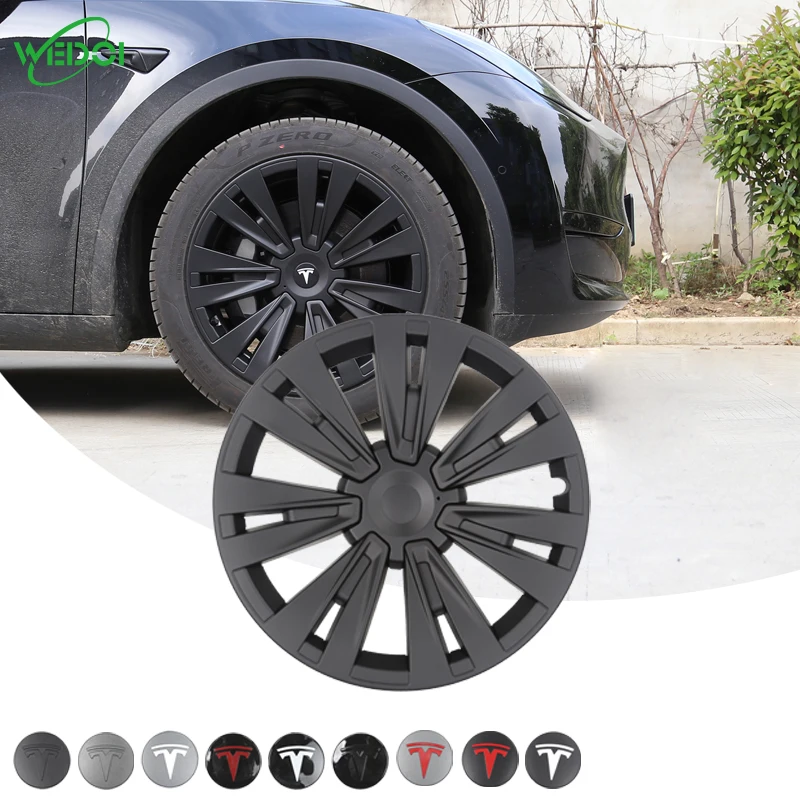 For Model Y Hubcap Wheels Tires Accessories 4pcs Wheel Covers 19 Inch