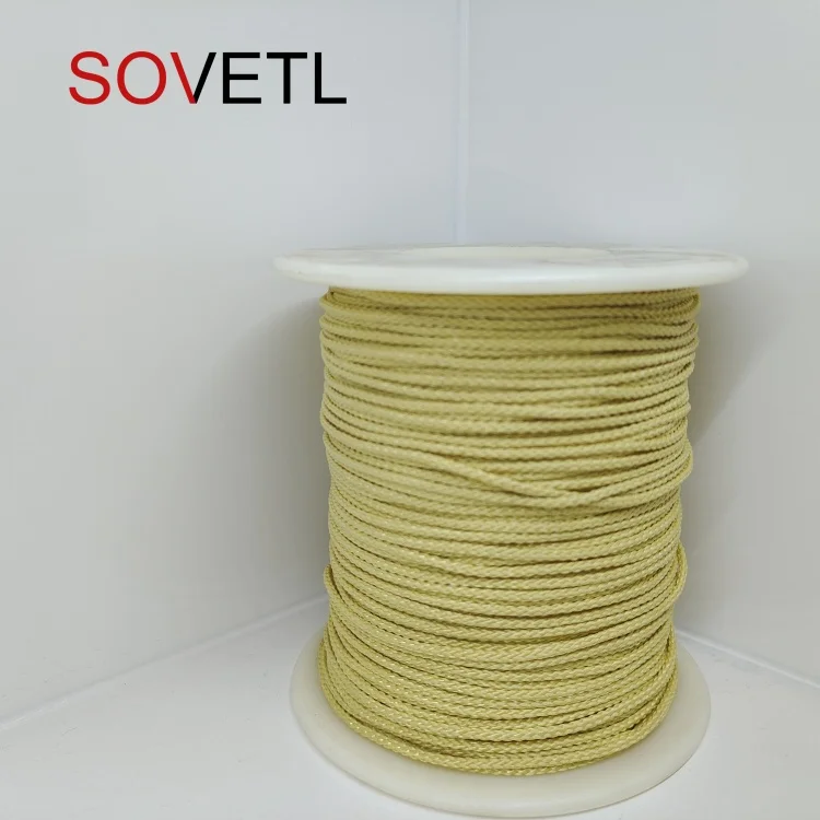 Customized Colored 1- 20mm Flame Retardant Kevlars Rope High Strength Aramid Fire Resistant Cord Aramid Braided Rope