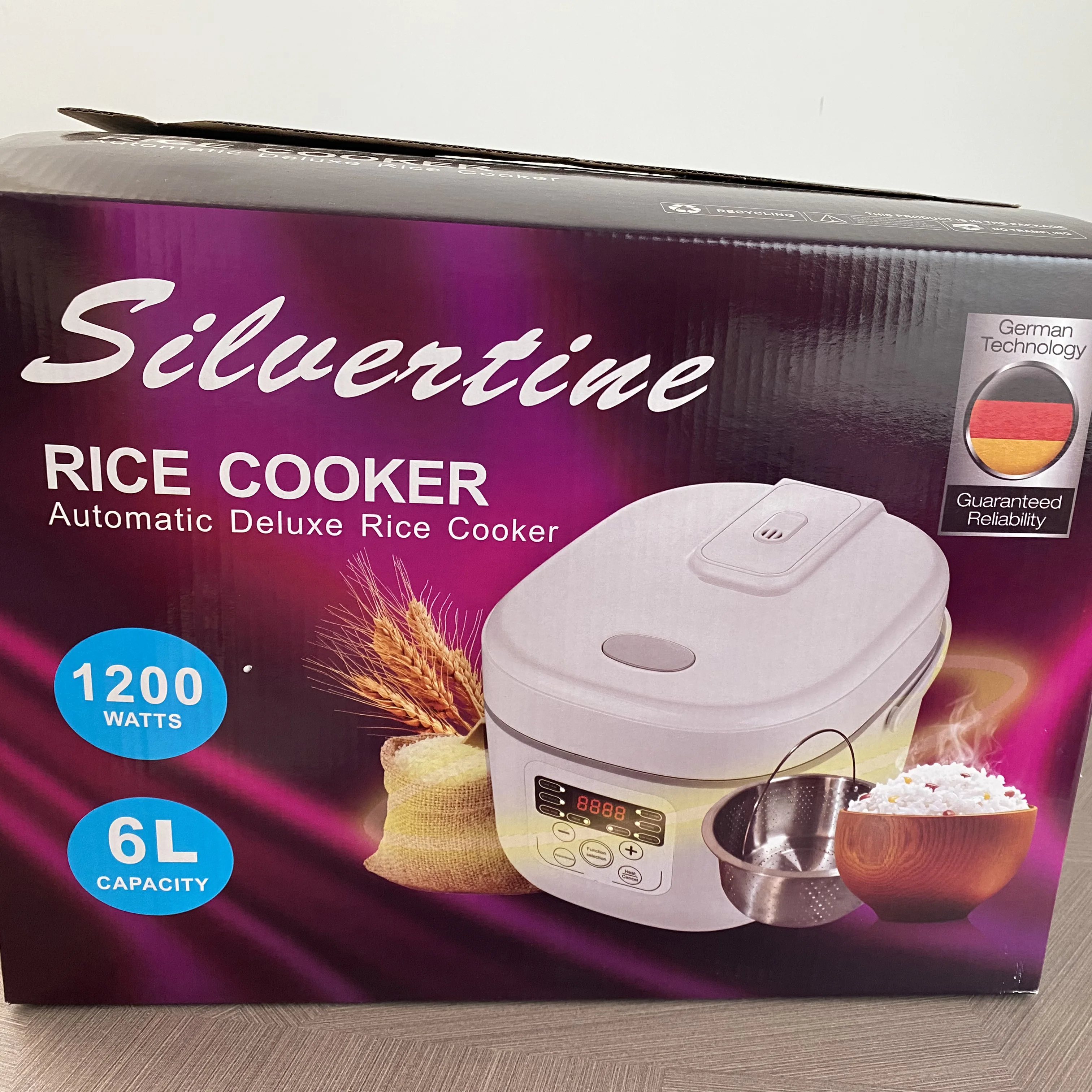 8 in 1 6L Rice Cooker - Desugar Low Sugar 220v Electric Cooker