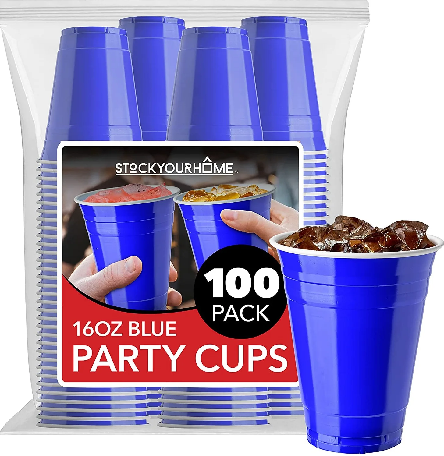 Buy Wholesale China 450ml Red Disposable Plastic Cup Beerpong Set