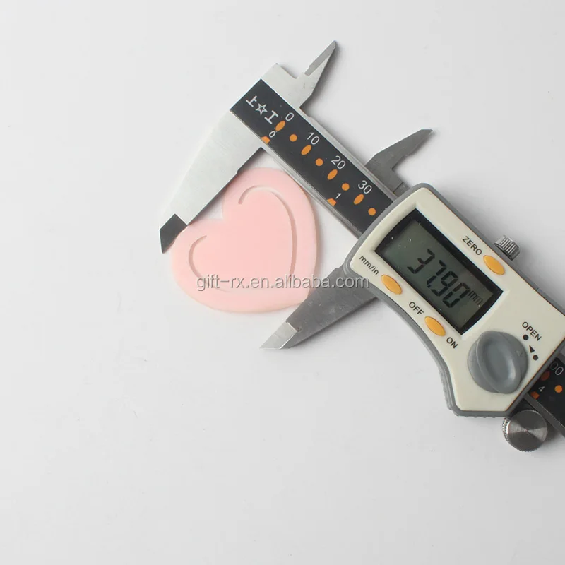 Горячая распродажа, Заказная пластиковая Закладка в форме сердца для офиса и школьных принадлежностей