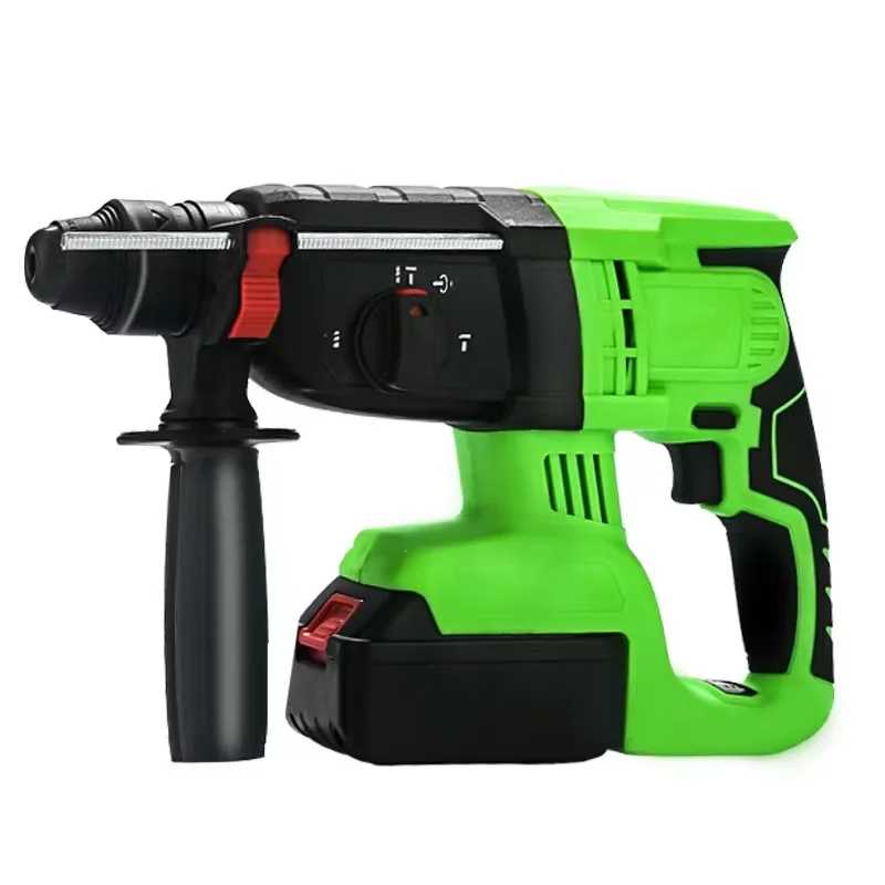 198-Rotation Electric Power Mill Motor Hammer Drill Set Demolition Wrench Tool for Concrete Excavators Scaling Stone Chisel Tool