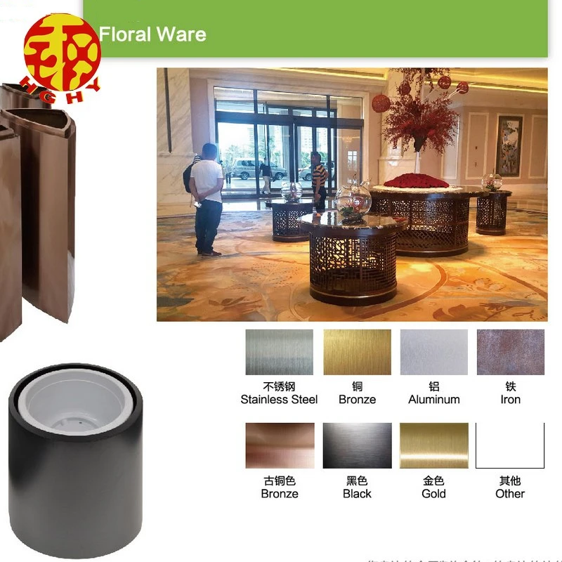 Factory Custom Make Cemetery Vases Metal OEM Brushed 304 Stainless Steel Vases