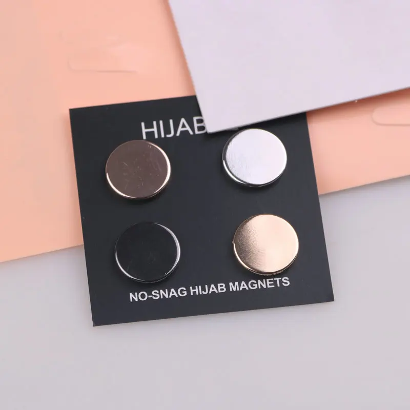 Venda Calda 4 Paia/borsa Magnete Sciarpa Hijab Spille Spille Per - Foto 5