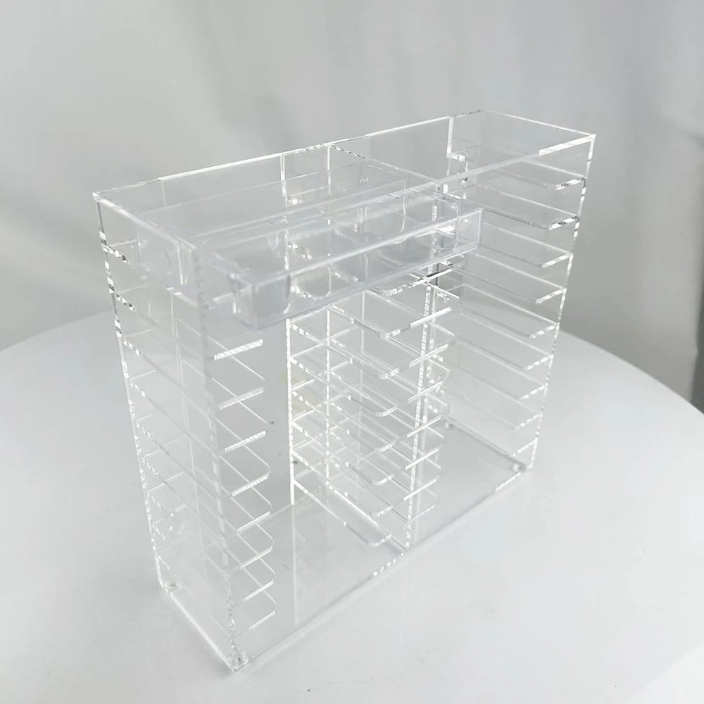 Clear Acrylic Stackable CD Holder Rack - Eco-Friendly Display