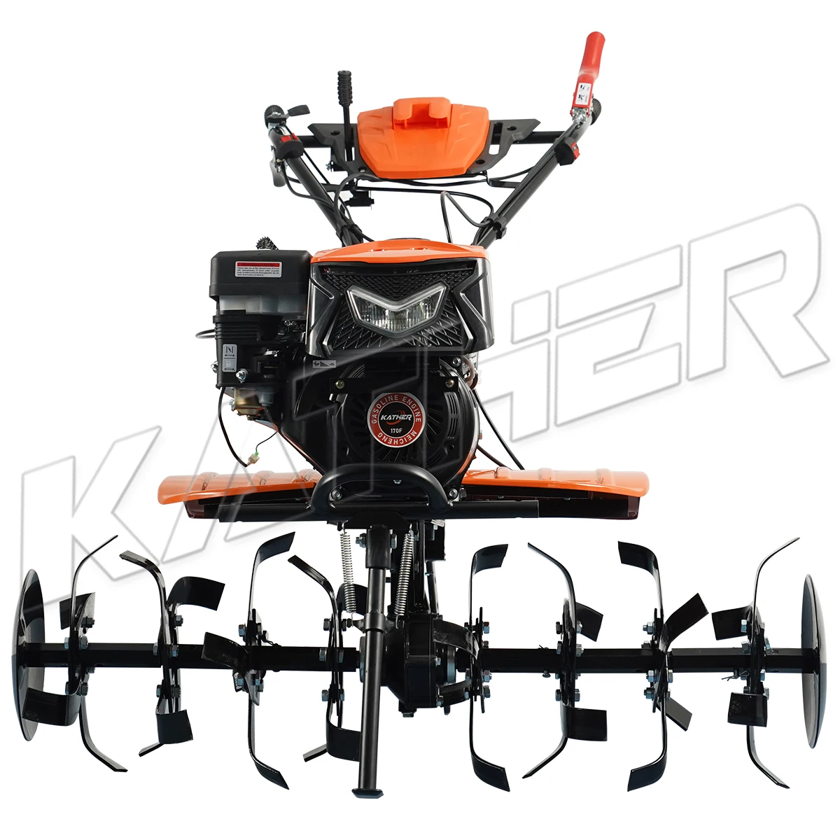 KATHER 7hp 9hp 13hp 15hp Mini Power Tiller Belt Gear Transmission Petrol Gasoline Farm Weeding Machine Petrol Power Cultivator