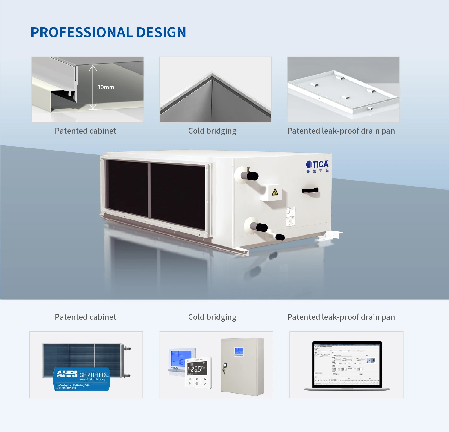 Air Handling Units, TICA, Ceiling, AHU, Ducted - detail 6