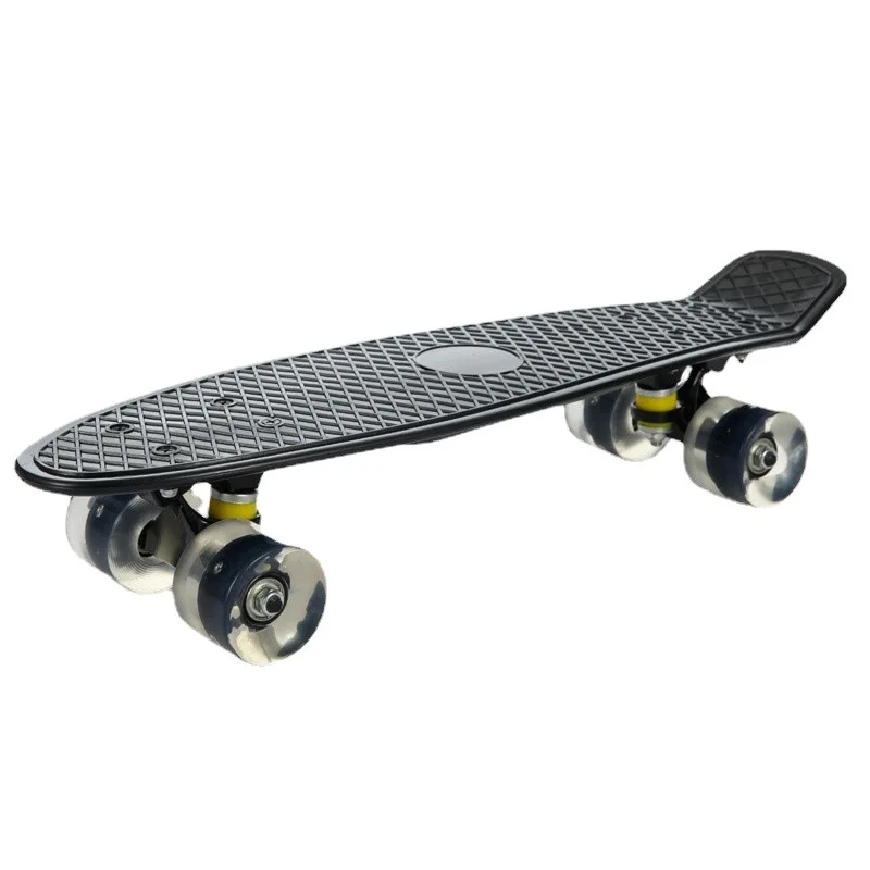 4 Wheel Plastic Skateboard 22 Inch Board Cheap Mini Surf Complete Fish ...