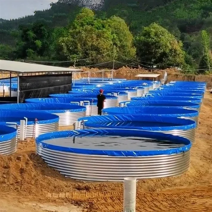 ПВХ подкладка оцинкованная стальная панель Поддержка пруда для рыбы аквариум для рыбного хозяйства