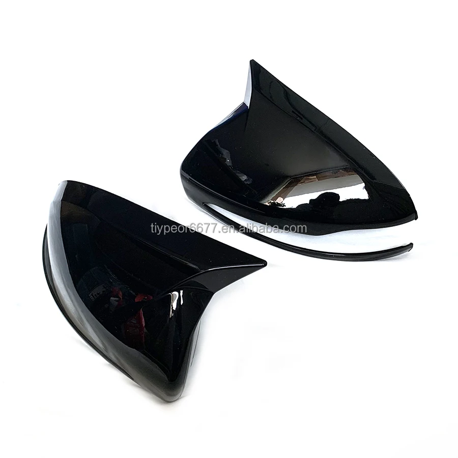 product glossy black door side wing tiypeor rearview mirror cover for mercedes benz c class w205 replacement w213 w222 glc w253-6