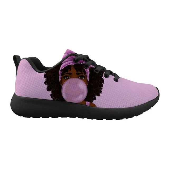 Fashion Sneakers Teenager Black Girls Magic African Flat Shoes Women Mesh Shoes Ladies Lightweight Autumn Flats - Image 5