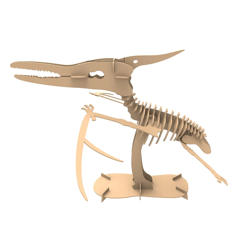 Corrugated Cardboard DIY Assembly 3D Flying Pterosaurs Model for Children