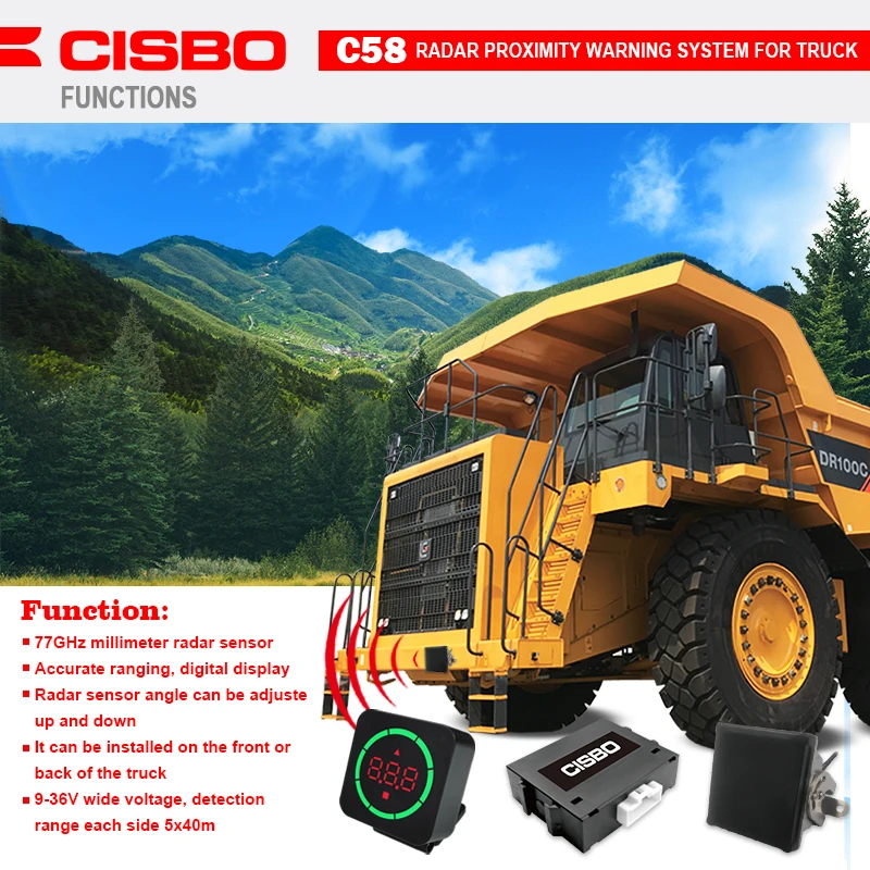 Radar Collision Warning System for Trucks - Cisbo C58