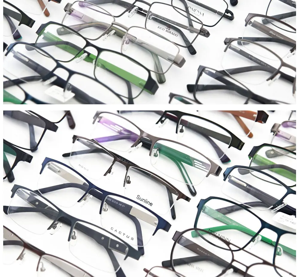 Wholesale Ready Stock Mixed Classic Frames Eyeglasses Metal Optical ...