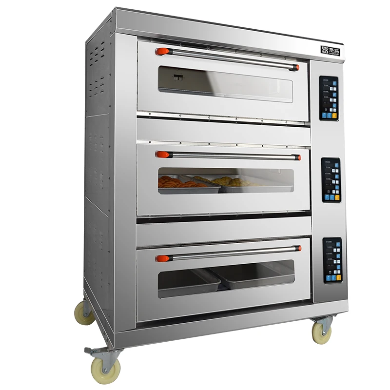 Commercial Industrial Electric Kitchen Deck Baking Convection Pie Pita Bread Pizza Oven Bakery