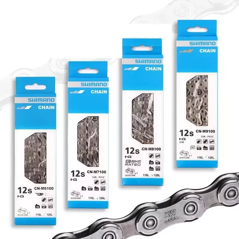Цепь велосипедная Shimano M7100/M6100 11/12 скоростей для горных велосипедов 12 S